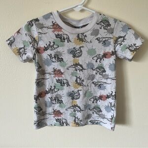 18 Month Boys Little Lad Dino Short Sleeve T-shirt Toddler Boy Baby Boy Shirt